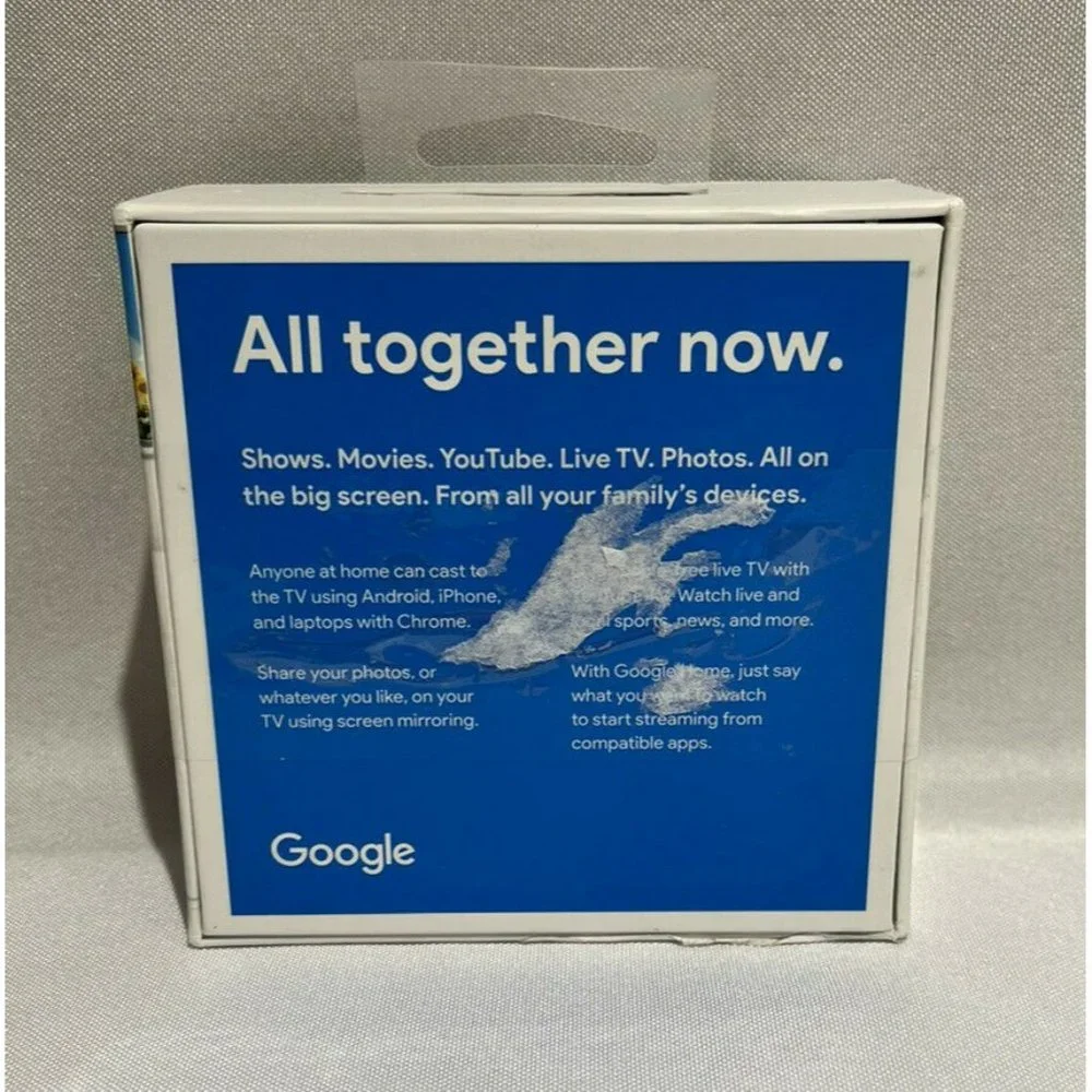 NEW UNOPENED BOX - Google Chromecast (2nd Generation) HD Media Streamer - Black